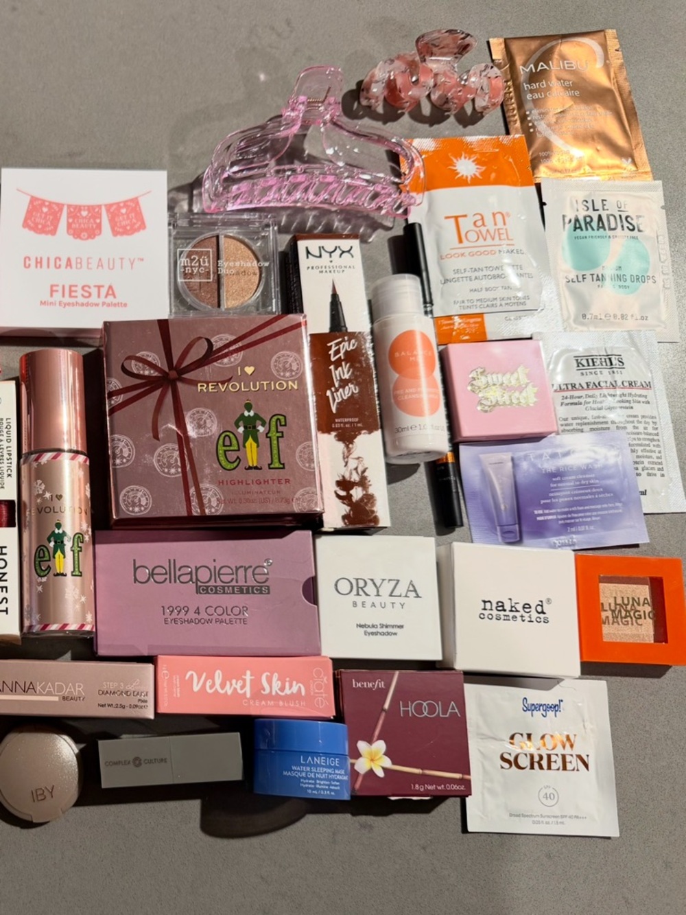 54 Piece Assorted Makeup & Beauty Lot - Full Size & Samples, Revolution NYX Ipsy - Picture 3 of 4
